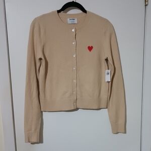 Old Navy ❤️ Heart Button Front Cardigan Size Small NWT